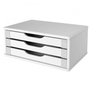Suporte Monitor 3 Gavetas Horizontal Branco - SOUZA
