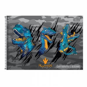 Caderno Desenho Espiral 80 Folhas Raptor - TILIBRA