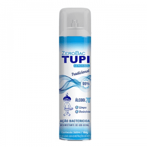 Álcool Aerossol 70° ZeroBac Tradicional - TUPI