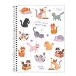 Caderno Espiral Universitário 10x160 Hug Me - TILIBRA
