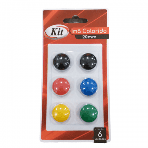 Imã Magnético Redondo 20mm Com 06 Unidades TS5031 - KIT