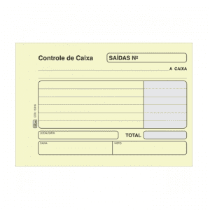 Movimento Caixa Saída Amarelo 100 Folhas - TILIBRA