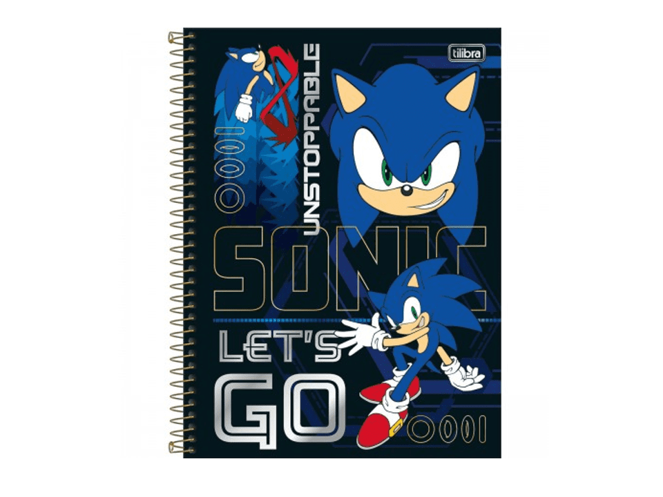 Caderno Espiral Universitário 01x80 Sonic - TILIBRA