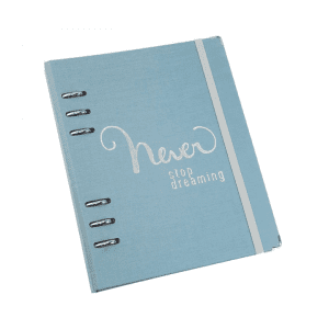 Planner Argolado A5 Cotton Azul Claro 8990-0 - ÓTIMA