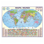 Mapa Dobrado Mundi Político - MULTIMAPAS