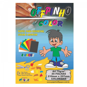 Bloco Criativo A-4 45 Folhas 75g 8 Cores Color Off - OFF PAPER