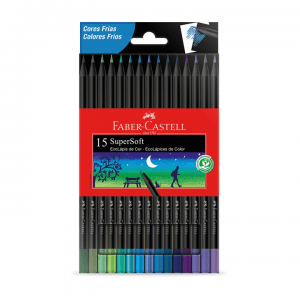 Lápis Cor Com 15 Super Cores Frias - FABER-CASTELL