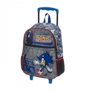 Mochila Com Rodinhas Sonic Cinza 989D01 - PACIFIC