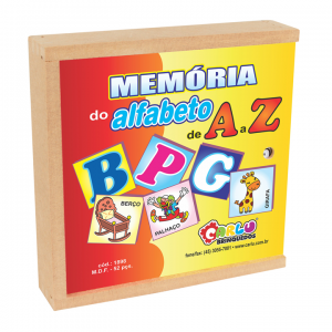 Jogo Memória Do Alfabeto De A/Z 52 Peças - CARLU