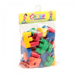 Brinquedo Montar Conectando Formas 40 Peças - CARLU