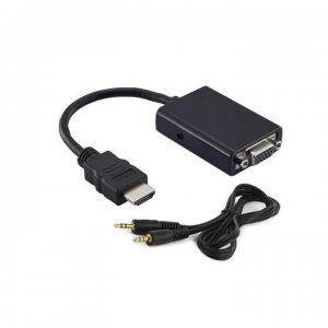 Conversor HDMI M X VGA F Saída Áudio - MD9