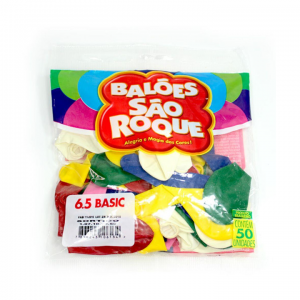 Balão 6,5 Sortido Com 50 - SÃO ROQUE