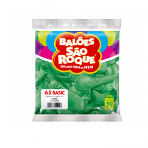 Balão 6,5 Verde Com 50 - SÃO ROQUE