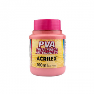 Tinta PVA 100ML Rosa 537 - ACRILEX