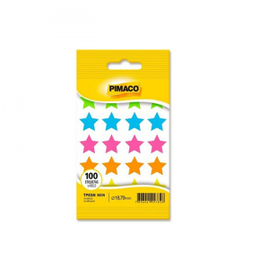 Etiqueta Estrela Neon 100 Etiqueta - PIMACO