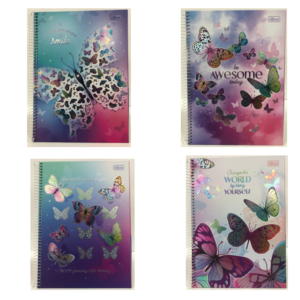 Caderno Espiral Universitário Capa Dura 1x80 Folhas Daisy - TILIBRA