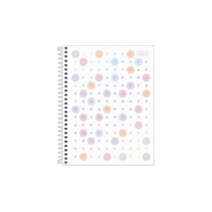 Caderno Espiral Colegial Capa Dura 1x80 Folhas Happy Color - TILIBRA