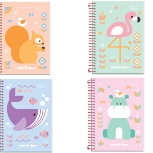 Caderno Espiral 1/4 Capa Dura 80 Folhas Marre Deci - CADERSIL