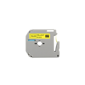 Fita Rotulador Eletrônico Compatível 12x8 Preto/Amarelo MK631 - MASTERPRINT