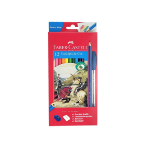 Lápis Cor Com 12 Kit 1 Lápis + 1 Caneta - FABER CASTELL