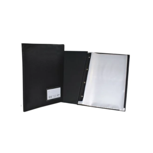 Pasta Catálogo 100 Folhas Fino Preta Com Visor 130 - ACP