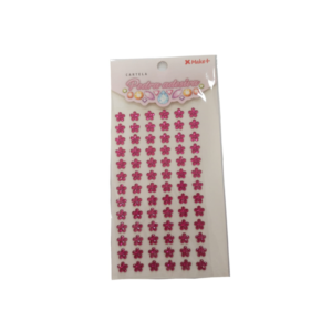 Pedraria Adesiva Flores Rosa - MAKE+