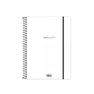 Caderno Espiral Universitário Com Pauta 1X80 Folhas Neon Branco - TILIBRA