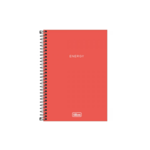 Caderno Espiral 1/4 Sem Pauta 80 Folhas Neon Laranja - TILIBRA