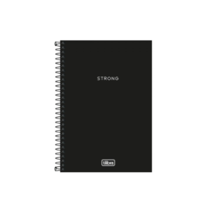 Caderno Espiral 1/4 Sem Pauta 80 Folhas Neon Preto - TILIBRA
