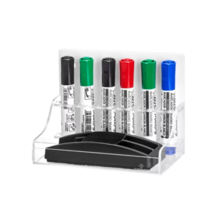 Suporte Acrílico Para Quadro Branco Apagador/06 Canetas - ACRIBOM