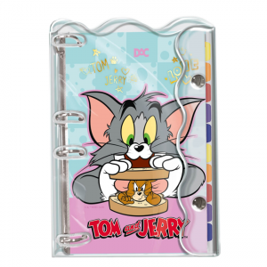 Caderno 4 Argolas Colegial 192 Folhas Tom&Jerry - DAC