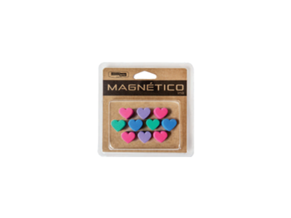 Imã Magnético 2CM C/10 Coração - CORTIARTE