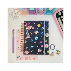 Caderno Wire-O A5 Espaço Preto 100F - BUENDIA