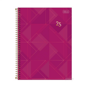 Agenda Anual Espiral Spot Feminina M9 2025 - TILIBRA