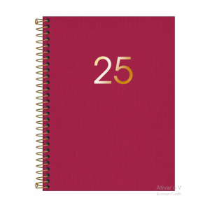 Agenda Anual Espiral Lume M7 2025 - TILIBRA