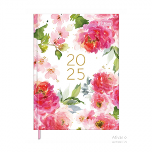 Agenda Anual Costurada Feminine M4 2025 - TILIBRA