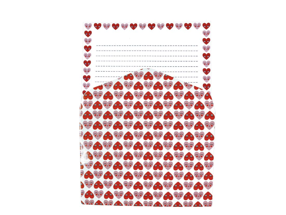 Papel De Carta + Envelope Coraçõezinhos - BUENDIA - Imagem 2