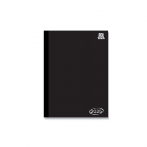Agenda Anual Costurada Kbom Preto 10104 - ANIMATIVA