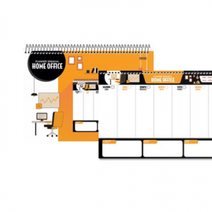 Bloco Semanal 53 Folhas Home Office ESP-10134 - ANIMATIVA