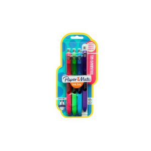 Kit Caneta Inkjoy 0.7 Com 4 Retrátil - PAPER MATE