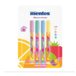 Kit Caneta Lumi Mentos Com Cheiro Com 4 - COMPACTOR