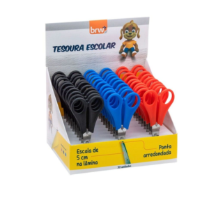 Tesoura 13cm Escolar Colorida TE1330 - BRW