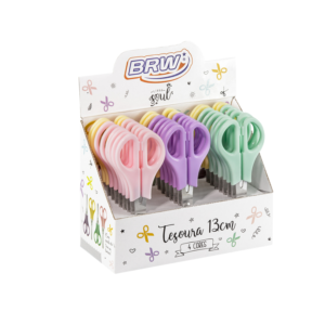Tesoura 13cm Escolar Pastel TE1308 - BRW