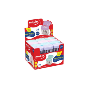 Apontador Com Depósito 2 Furos Twin Pastel - MOLIN