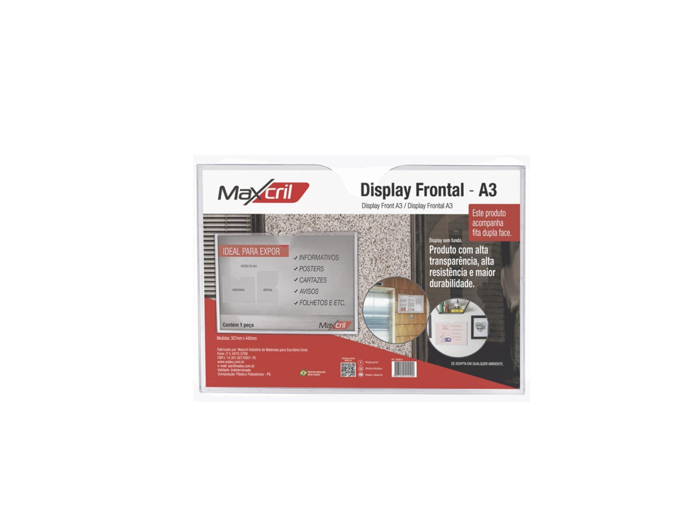 Display Multiuso A3 Cristal - WALEU