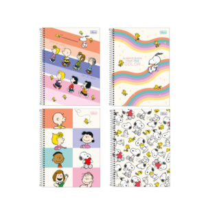 Caderno Espiral Colege Capa Dura 01X80F Snoopy - TILIBRA