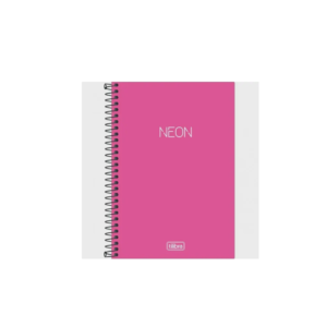 Caderno Espiral 1/4 Sem Pauta 80F Neon Turquesa - TILIBRA